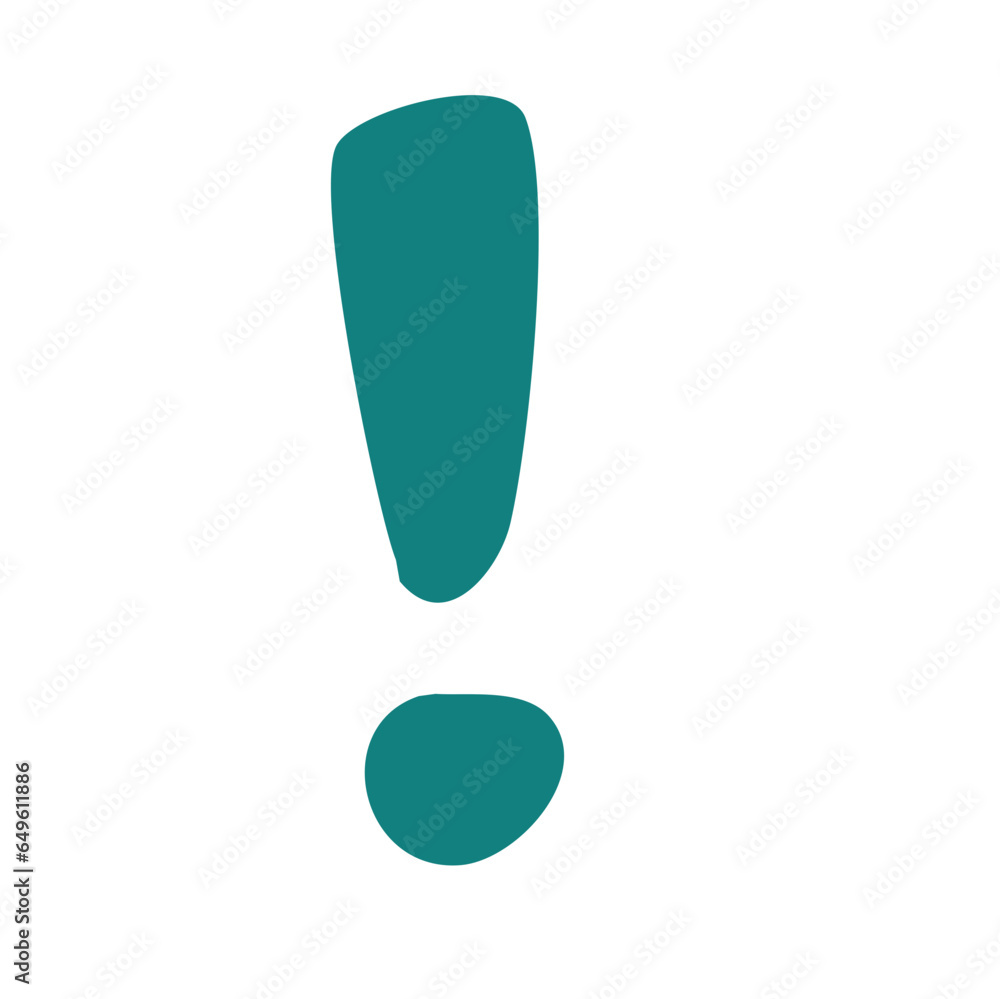 Exclamation mark doodle Exclamation mark doodle