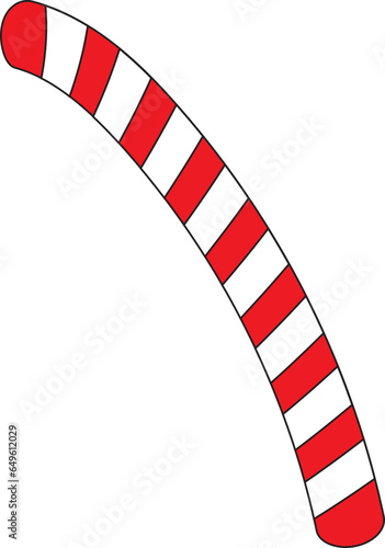 Free Download Christmas candy cane lined Strokes. Red and white cartoon style striped. X-mas lines for Christmas digital decoration. Vector illustration isolated on white background. - GFXLoad