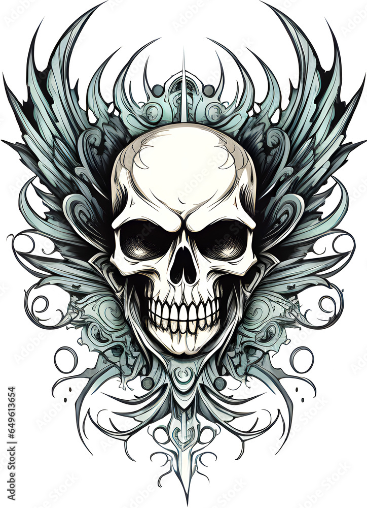 Skull illustration for tshirt Skull illustration for tshirt