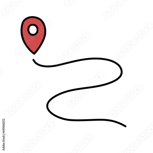 destination map line
