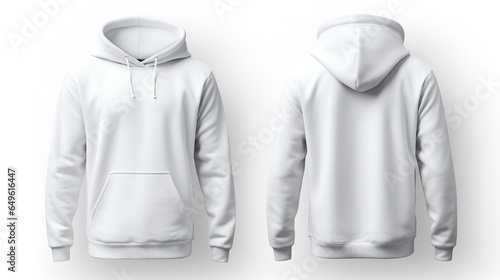 front view and back view of white hoodie on white background, set of white hoodies, white hoodie, white hoody, hoodie mockup, white hoodie mockup, graphic design hoodie template, man, woman, hoody