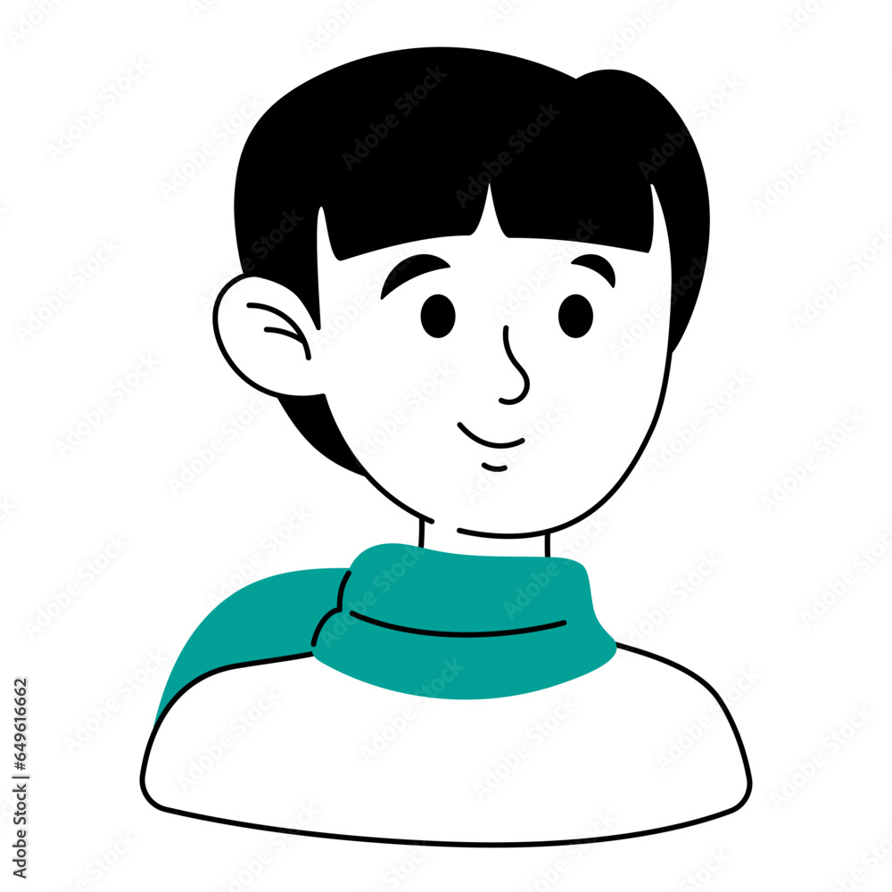 Handdrawn Male Avatar Handdrawn Male Avatar