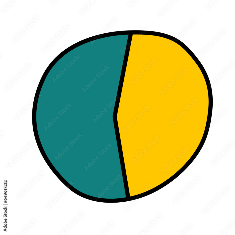 Fototapeta premium doodle pie chart