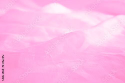 リネンクロスのドレープ背景 透明感のあるピンク系