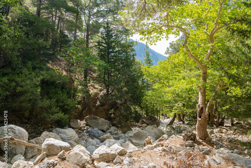 View of The Samaria Gorge, Crete, Greece