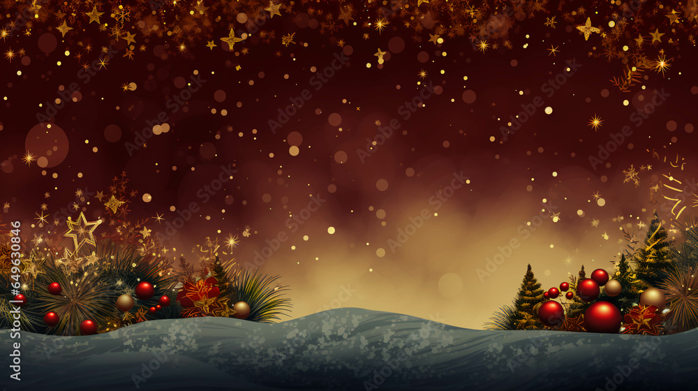 Fototapeta premium CHRISTMAS BACKGROUND THEME