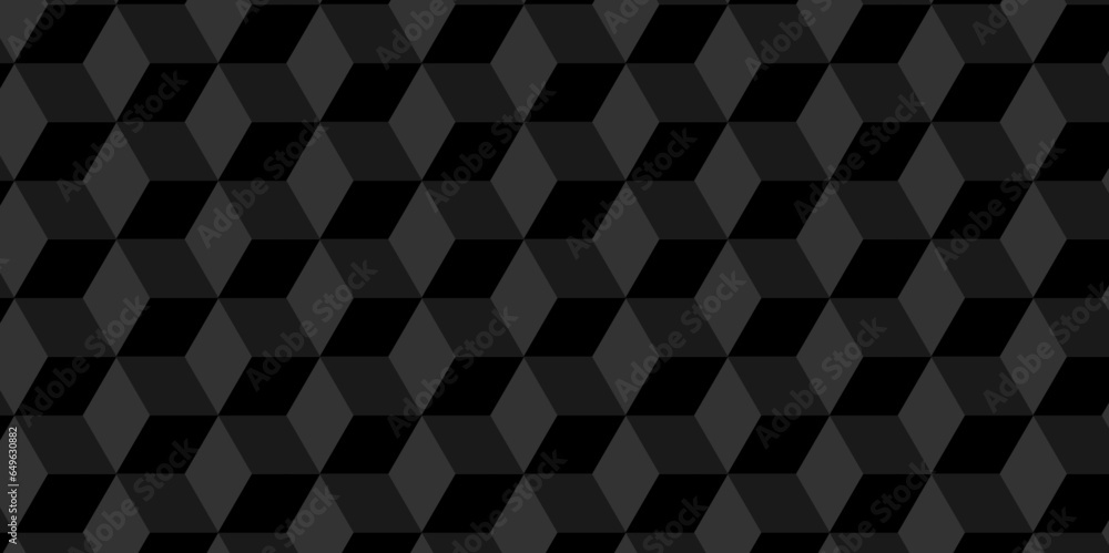 Background Black and gray cube geometric seamless background. Seamless blockchain technology pattern. Vector iilustration pattern with blocks. Abstract geometric design print of cubes pattern. Background Black and gray cube geometric seamless background. Seamless blockchain technology pattern. Vector iilustration pattern with blocks. Abstract geometric design print of cubes pattern.