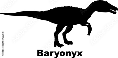 Baryonyx Dinosaur silhouette dinosaur monogram dinosaur species dinosaur breed types of dinosaurs, types of dinosaurs, dinosaur monogram, dinosaur breed