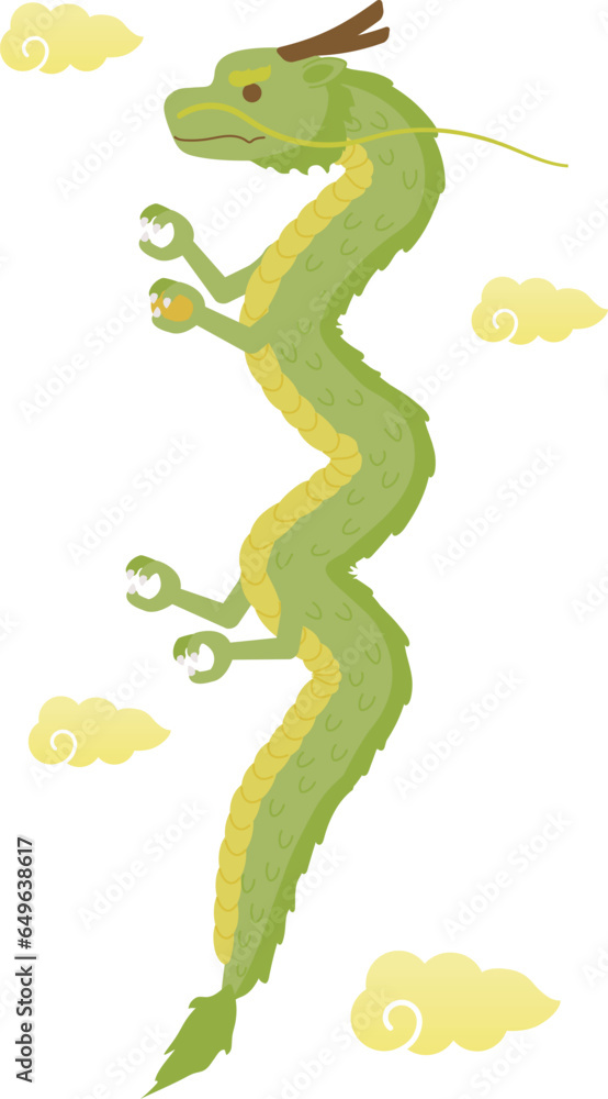 Naklejka premium 辰のイラスト