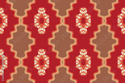 Ikat Floral Paisley Embroidery Background. Ikat Floral Geometric Ethnic Oriental Pattern Traditional. Ikat Aztec Style Abstract Design for Print Texture,fabric,saree,sari,carpet.