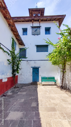 street in the old town, a beautiful old architecutre  photo