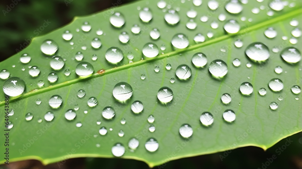 photo of a close-up of raindrops on a leaf photo of a close-up of raindrops on a leaf