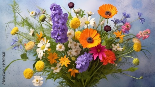 photo of a colorful bouquet of wildflowers  © ArtisanSamurai