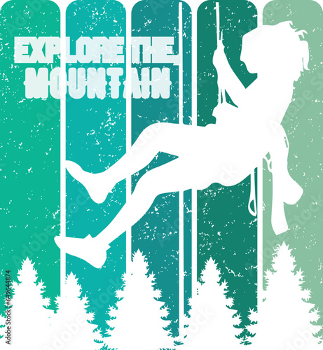 Mountain T shirt design