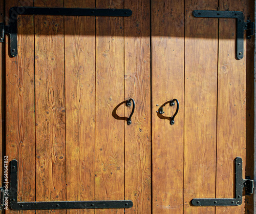 old door handle shadow in heart