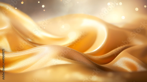 Abstract background of golden silk for use in graphics.