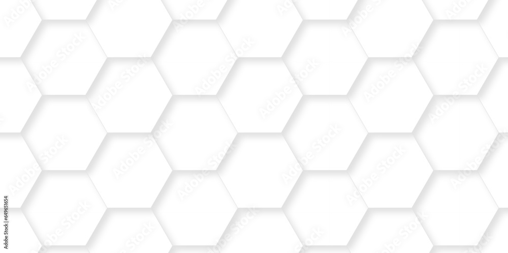 Seamless pattern with hexagons White Hexagonal Background. Computer digital drawing, background with hexagons, abstract background. 3D Futuristic abstract honeycomb mosaic white background. geometric. Seamless pattern with hexagons White Hexagonal Background. Computer digital drawing, background with hexagons, abstract background. 3D Futuristic abstract honeycomb mosaic white background. geometric.
