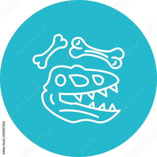 Dinosaur Fossil Icon