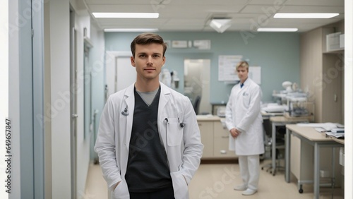 Doctor standing in hospital