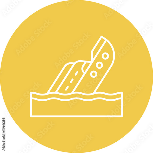 Boat Sink Icon