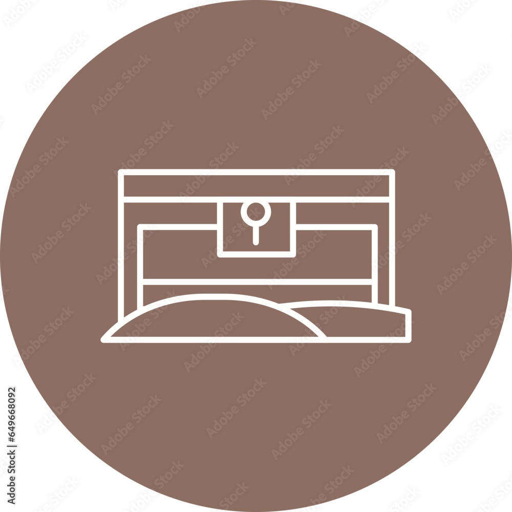 Desert Treasure Chest Icon Desert Treasure Chest Icon
