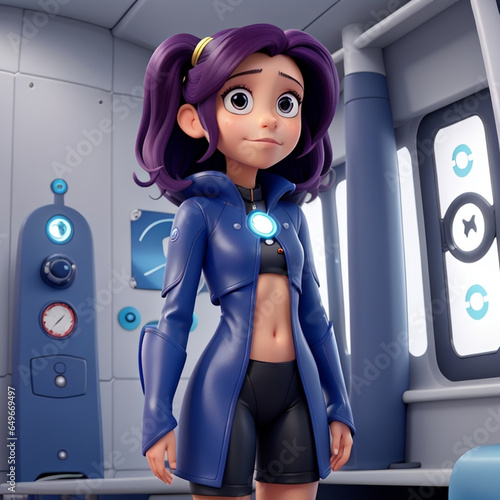 Robot character, ai photo, animation, transform