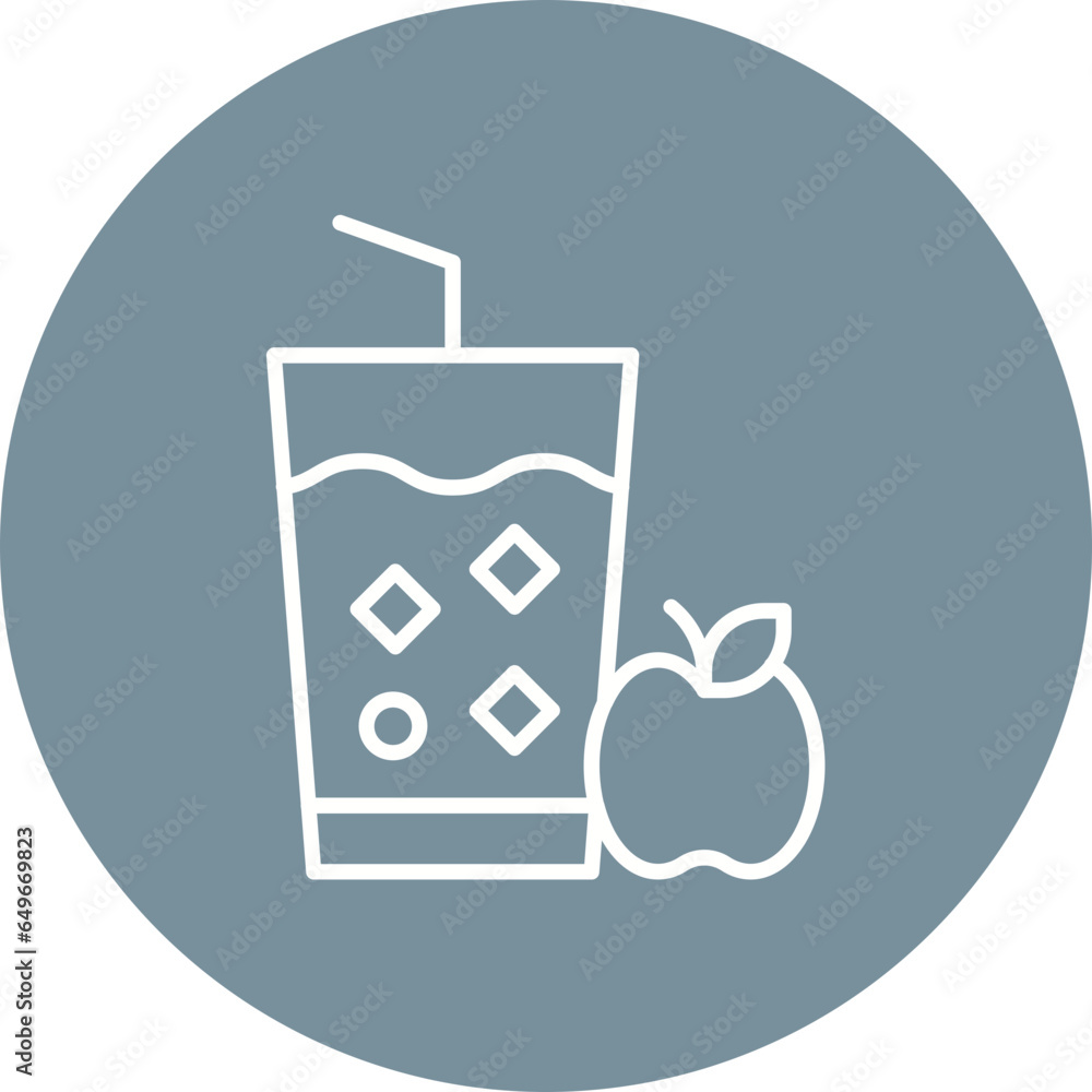 Fototapeta premium Apple Juice Icon
