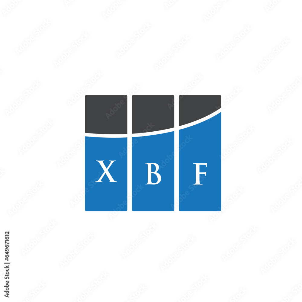XBF letter logo design on white background. XBF creative initials letter logo concept. XBF letter design. XBF letter logo design on white background. XBF creative initials letter logo concept. XBF letter design.