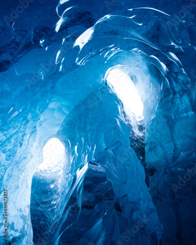 Struktury jaskini lodowej, Islandia