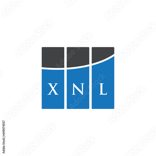 XNL letter logo design on white background. XNL creative initials letter logo concept. XNL letter design.