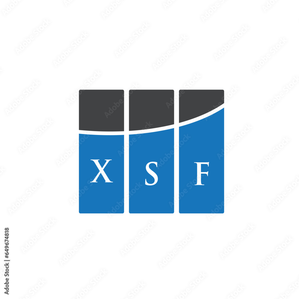 XSF letter logo design on white background. XSF creative initials letter logo concept. XSF letter design. XSF letter logo design on white background. XSF creative initials letter logo concept. XSF letter design.