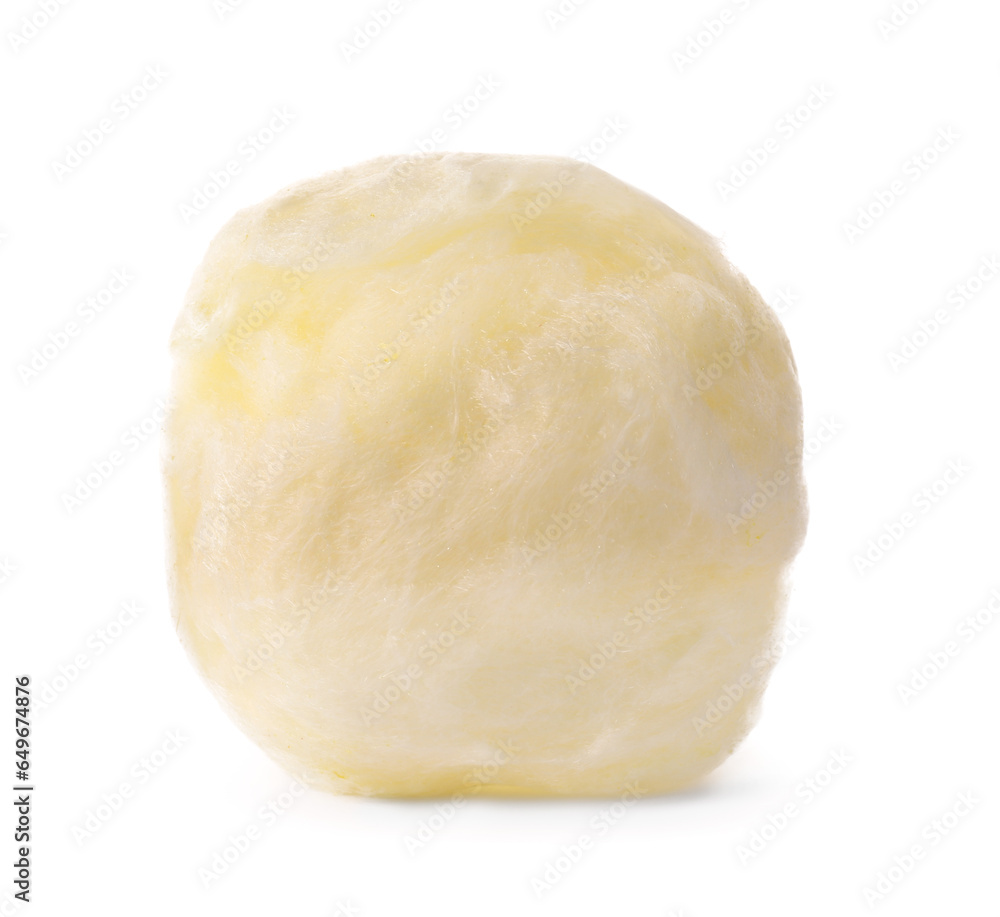 One sweet cotton candy isolated on white One sweet cotton candy isolated on white