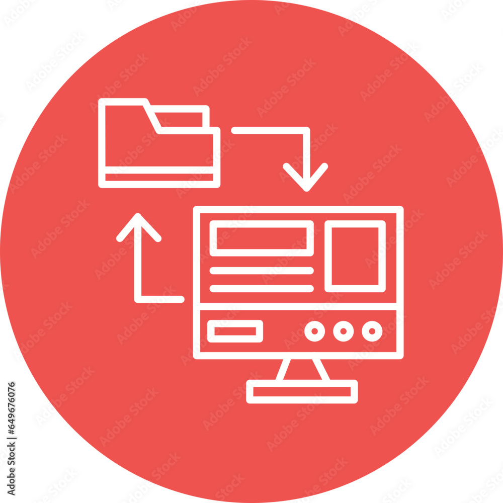 Online File Transfer Icon