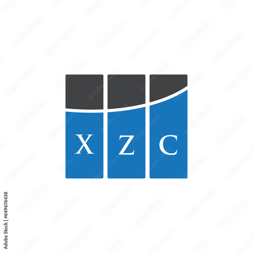XZC letter logo design on white background. XZC creative initials letter logo concept. XZC letter design. XZC letter logo design on white background. XZC creative initials letter logo concept. XZC letter design.