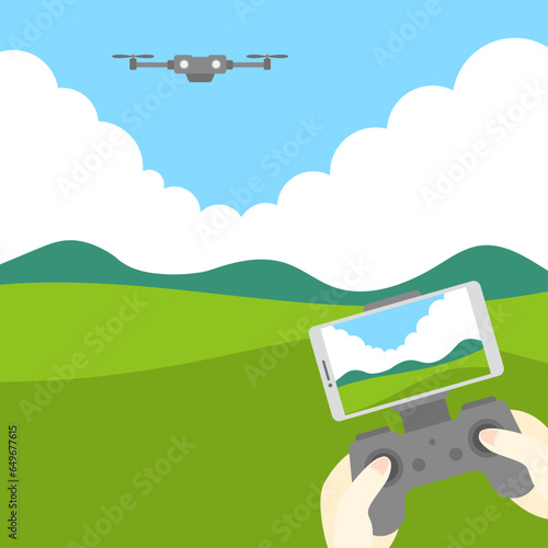 ドローンのイラスト