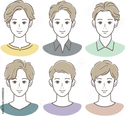 微笑む30〜40代男性のアイコン