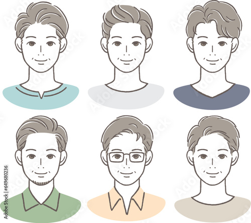 微笑む40〜50代男性のアイコン