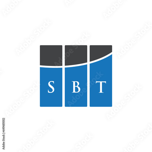 SBT letter logo design on white background. SBT creative initials letter logo concept. SBT letter design. photo