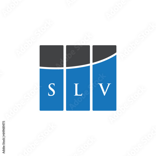 SLV letter logo design on white background. SLV creative initials letter logo concept. SLV letter design. photo