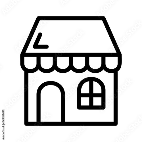 store marketplace or home e commerce outline
