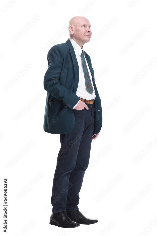 confident business man in an unbuttoned jacket. confident business man in an unbuttoned jacket.