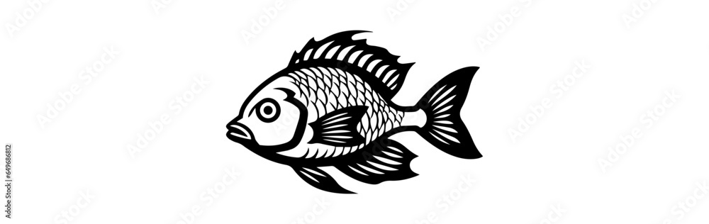 Fish illustration isolated on white background Fish illustration isolated on white background