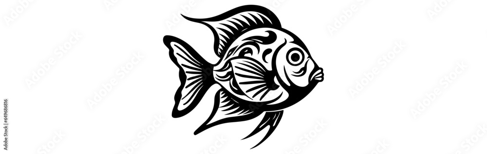 Fish illustration isolated on white background Fish illustration isolated on white background