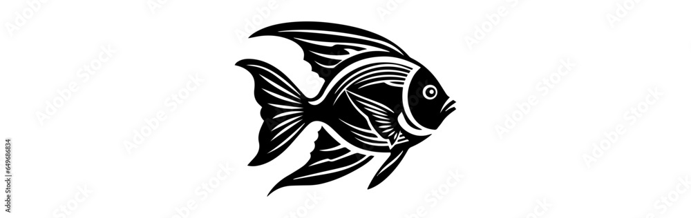 Fish illustration isolated on white background Fish illustration isolated on white background