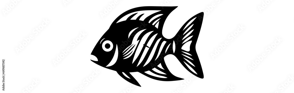 sketch of a fish isolated on white background sketch of a fish isolated on white background