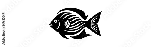 sketch of a fish isolated on white background