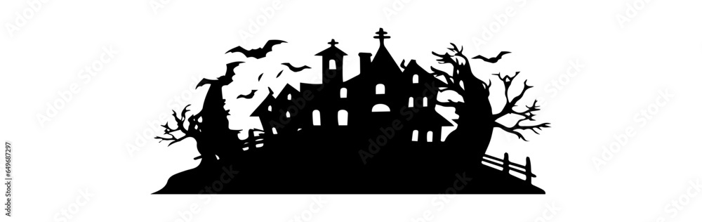 Halloween illustration isolated on white background