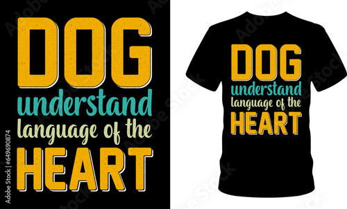 Dog Graphic Typography T-shirt Design. Retro Vintage Style