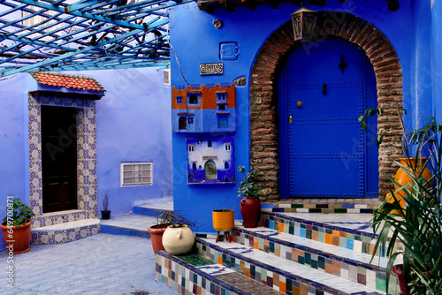 Chefchaouen, la città azzurra del Marocco. photo