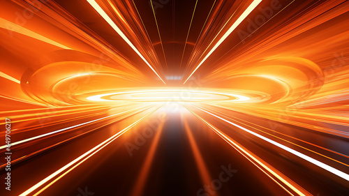 motion graphics movement blur tunnel corridor abstract view modern traffic information transport